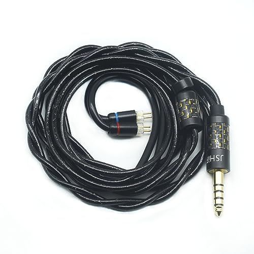 2pin4.4mm JSHiFi-Nocturne2pin4.4mmリケーブル古河合金と古河合金銀メッキと単結晶銅線材 4.4mm交換ケーブル 2pinイヤホンアップグレードケーブル 2pin4.4mm