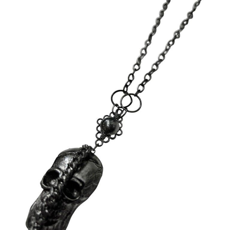 ★1点物★ジャンポールゴルチエ★ボールチェーンスカルネックレス ☆1点物☆ジャンポールゴルチエ☆ボールチェーンスカルネックレス Jean