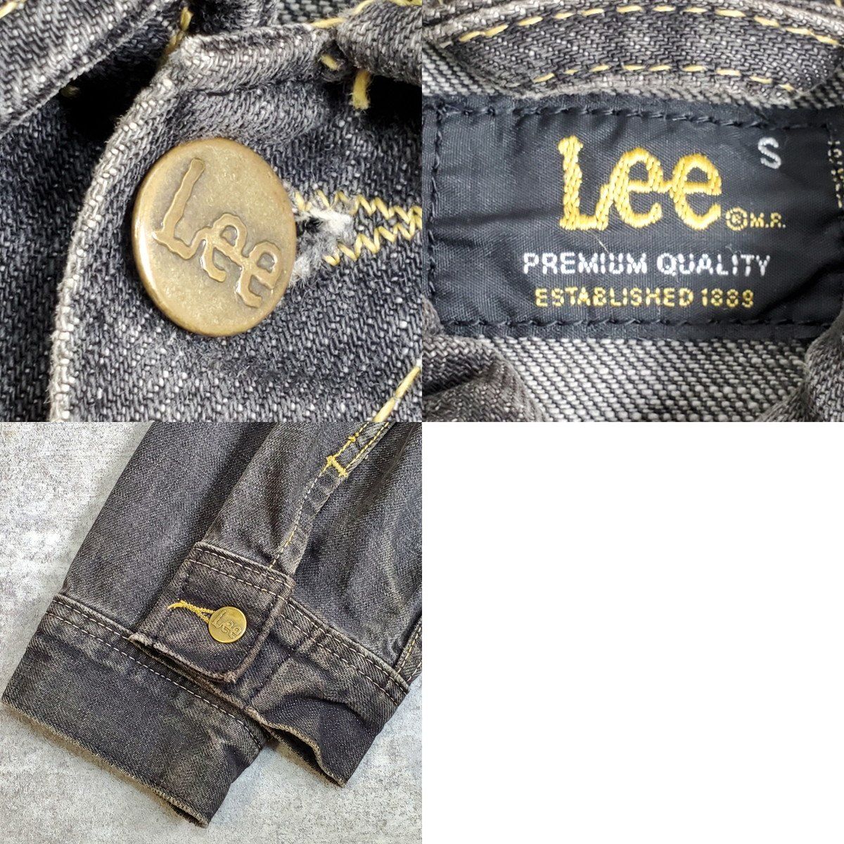 Lee リー 00's LEE ブラックデニムジャケット トラッカー