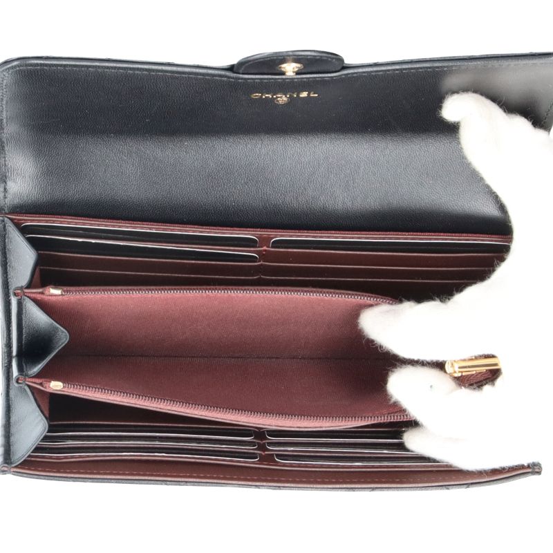 シャネル マトラッセ ロングフラップウォレット AP0241 ラムスキン  