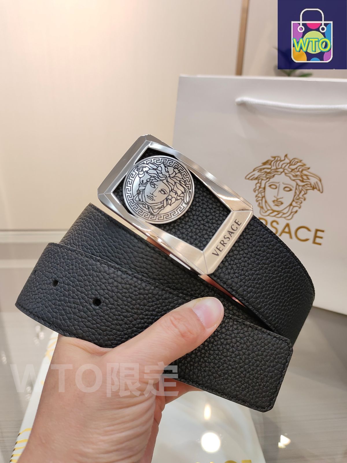 美品 VERSACE ベルト Amazon | [ヴェルサーチ] ベルト メンズ (メーカーサイズ：90cm