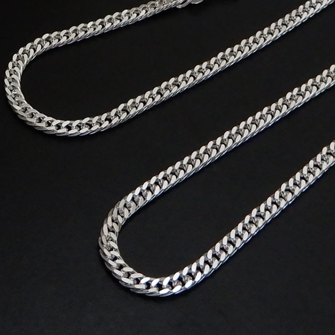 ラージ ペーパーチェーン ネックレス 55cm シルバー925 太め