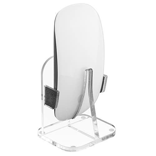 CaSZLUTION アクリル垂直マウントスタンドベース Apple Magic Mouse 1 u0026 2の充電用 - マジックマウス収納ホルダー (充電ケーブルは含まれません)