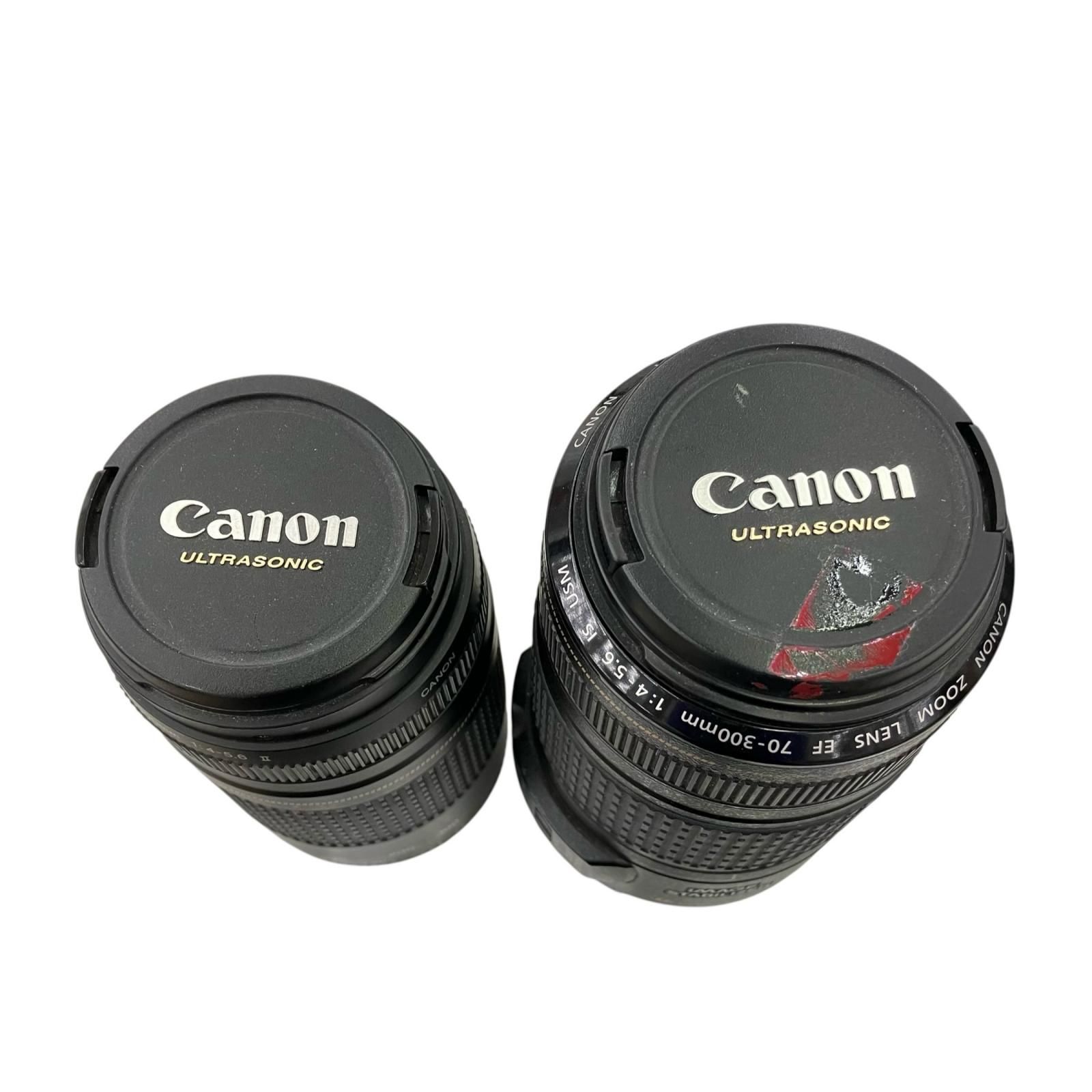 186000 現状品 canon キャノン レンズ2点セット 75-300mm 70-300mm EF 70-300mm f|4-5.6 IS USM 2点まとめ売り