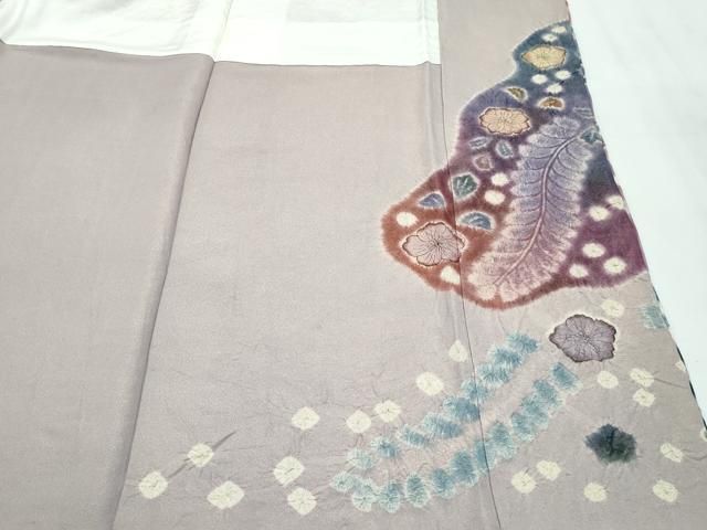 平和屋本店□極上 訪問着 作家物 辻が花 絞り 金通し地 逸品