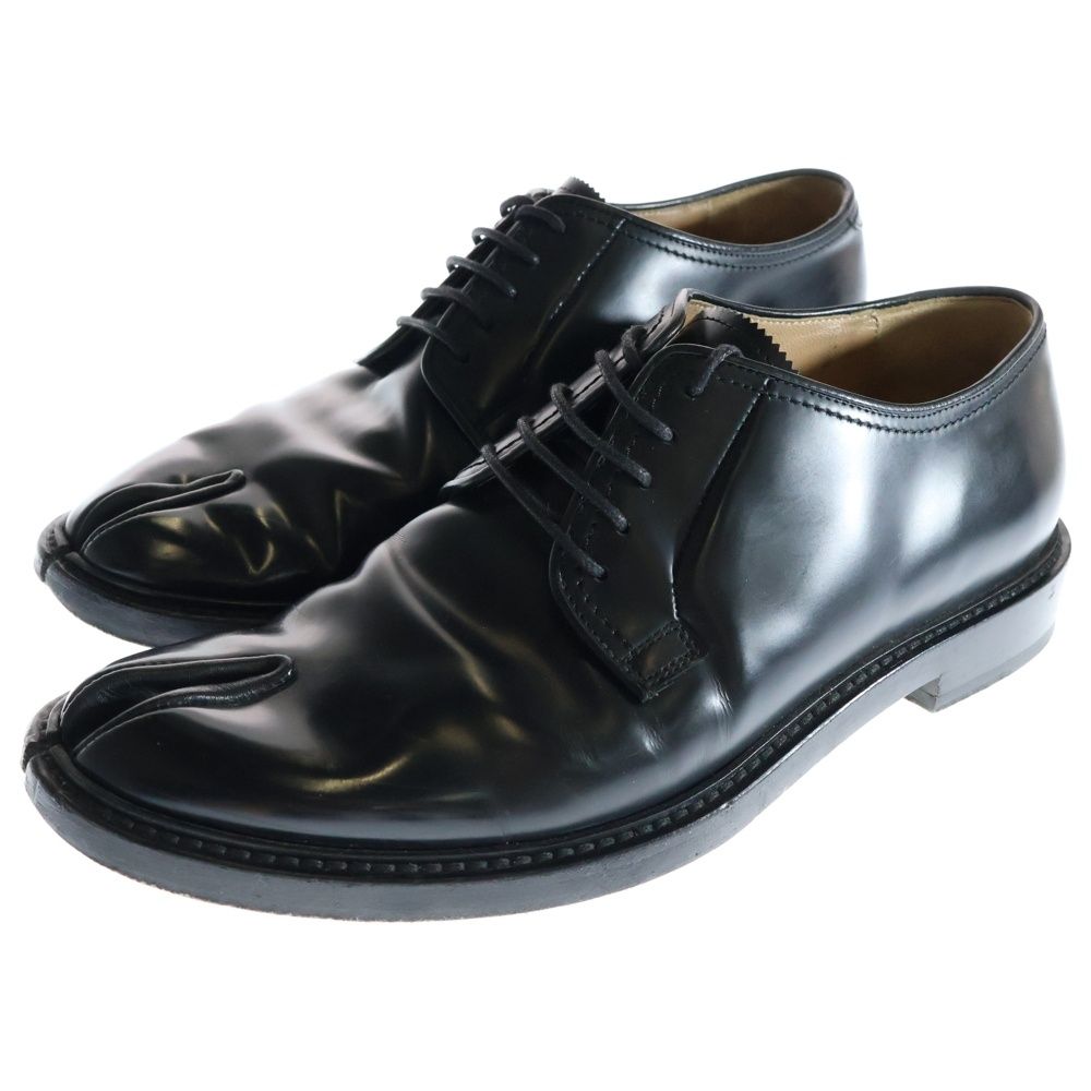 Maison Margiela 22 メゾンマルジェラ TABI タビ レースアップ ダービーレザーシューズ ブラック