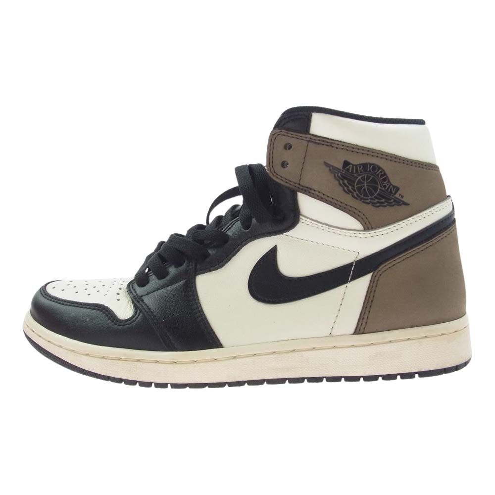 NIKE AIR JORDAN ナイキ ジョーダン 555088-105 【フェイクバスターズ鑑定済】AIR JORDAN 1 RETRO HIGH OG DARK MOCHA エアジョーダン1 レトロ ハイカットスニーカー ダークモカ 【美品】【中古】