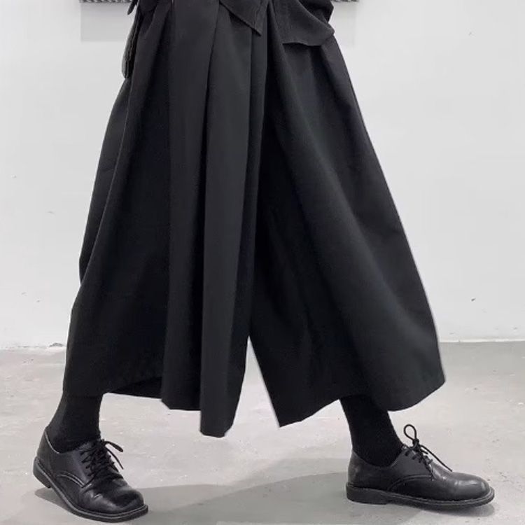 ビッグシルエット ハカマパンツ ゆったり ガウチョパンツ
