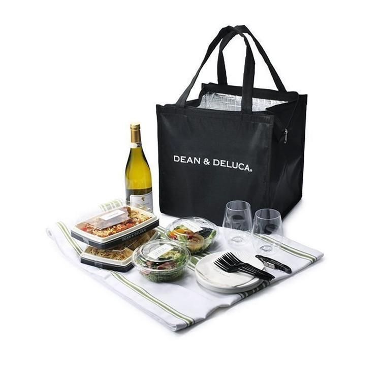 3セットDEAN＆DELUCA ディーン＆デルーカ バッグ クーラーバッグブ エコバッグ お買い物バッグ お弁当 ピクニック シンプル 保冷保温 人気 全3サイズ (S/M/L)