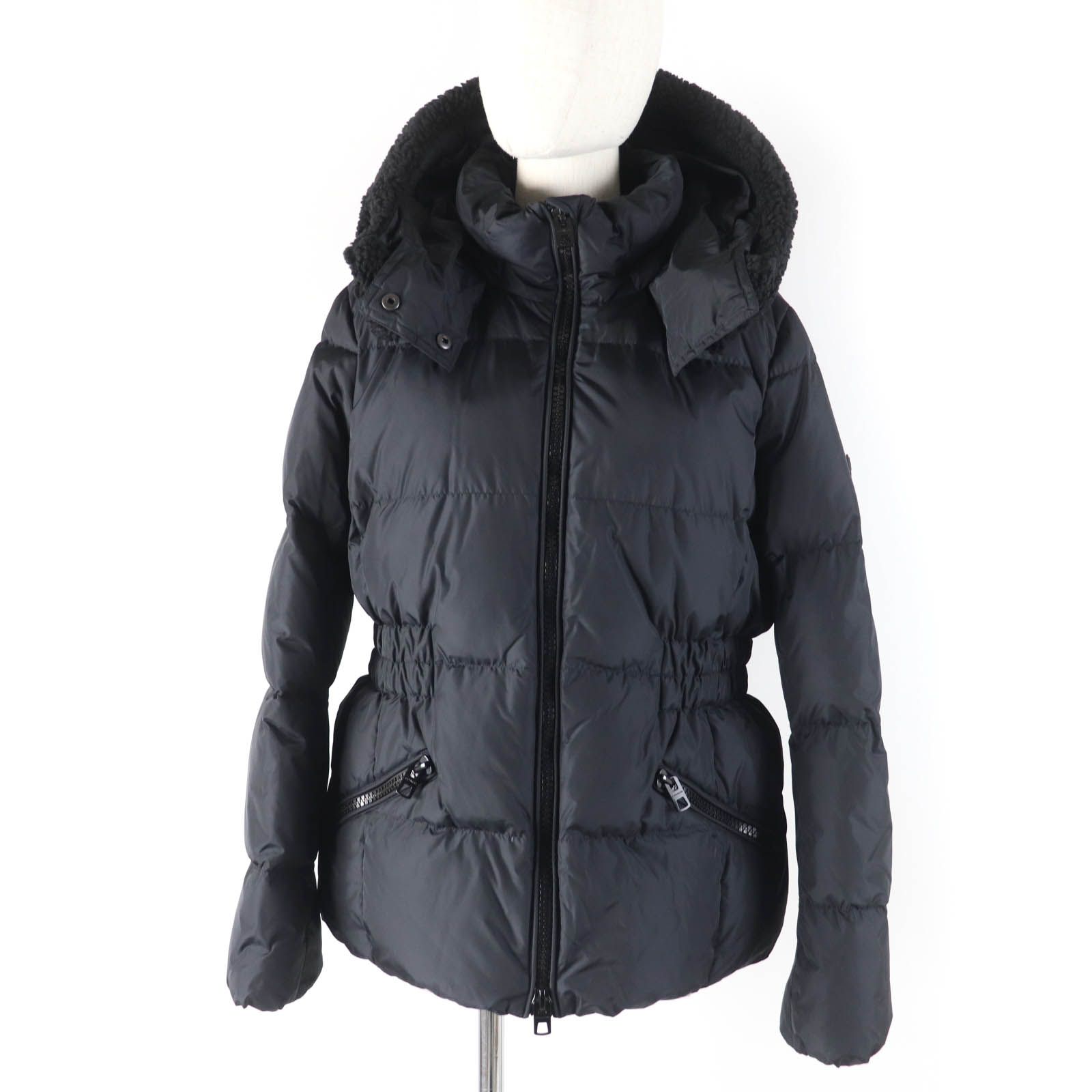 未使用品☆COACH コーチ F86038 ボア・フード・レザーロゴパッチ付 ZIP 
