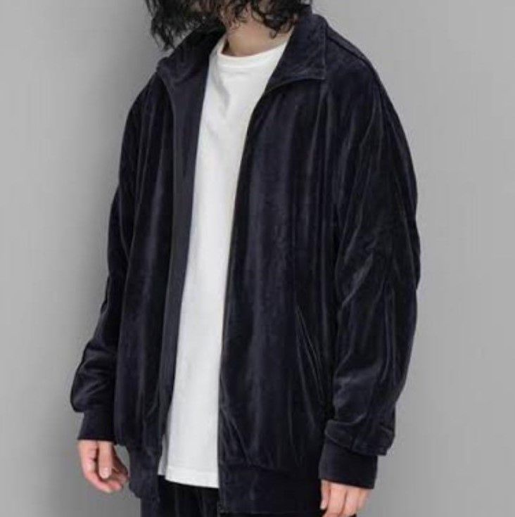 COMOLI コモリ 22AW 日本製 ベロアジャージトラックジャケット W03-05009 2 NAVY アウター g15447