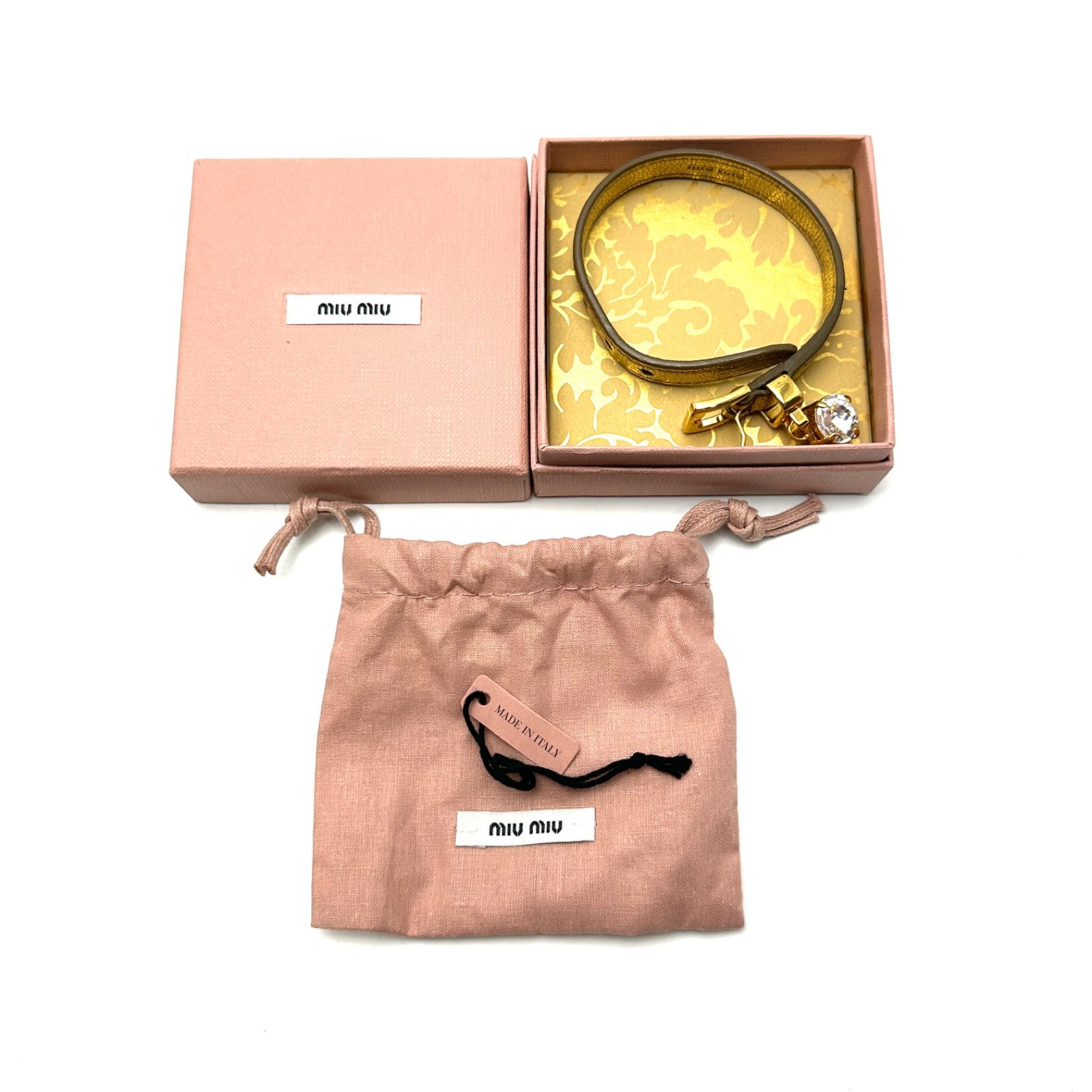 楠本質店/元住吉】ミュウミュウ miumiu ブレスレット ゴールド