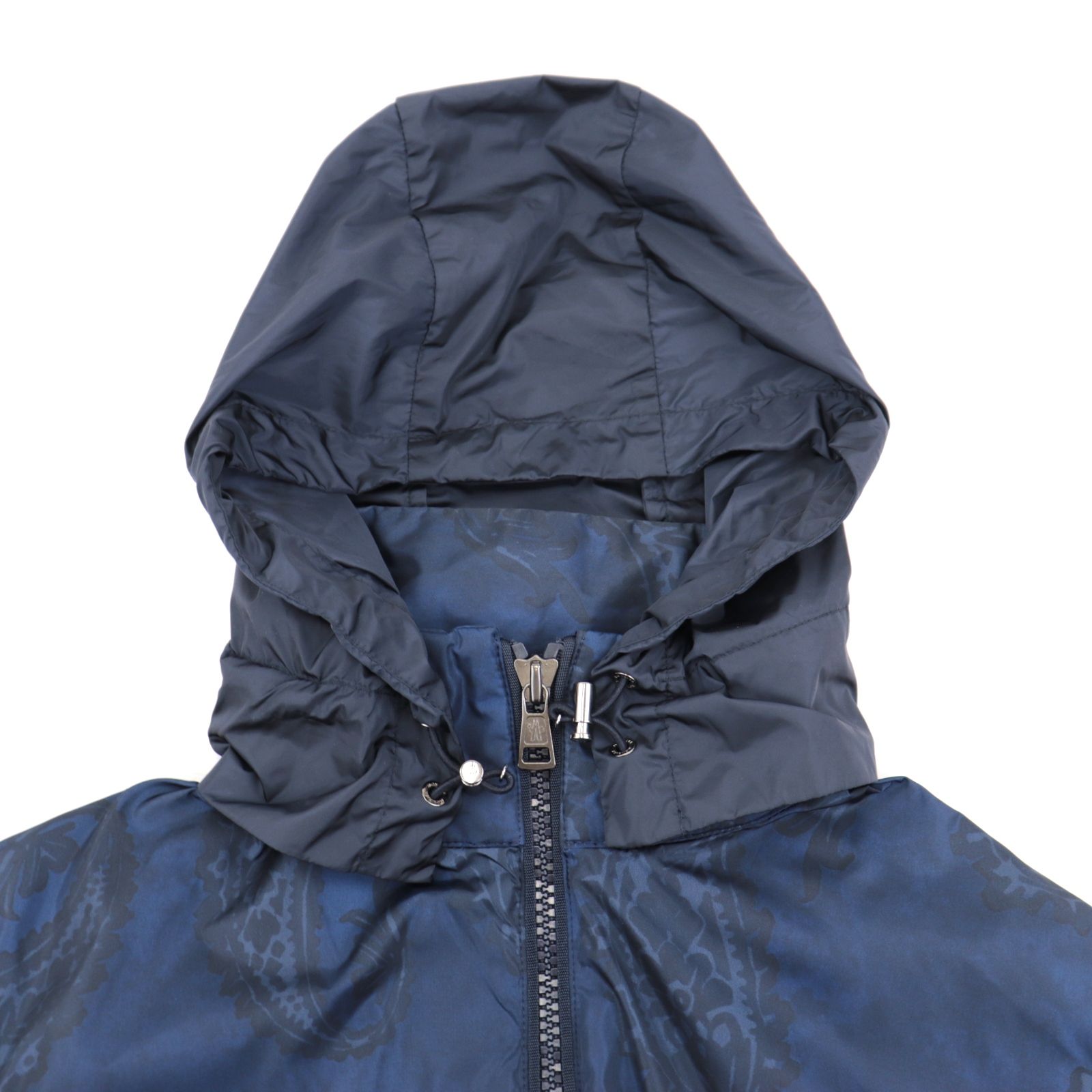 美品 モンクレール CAPBRETON ペイズリー柄 ジップアップ ナイロン