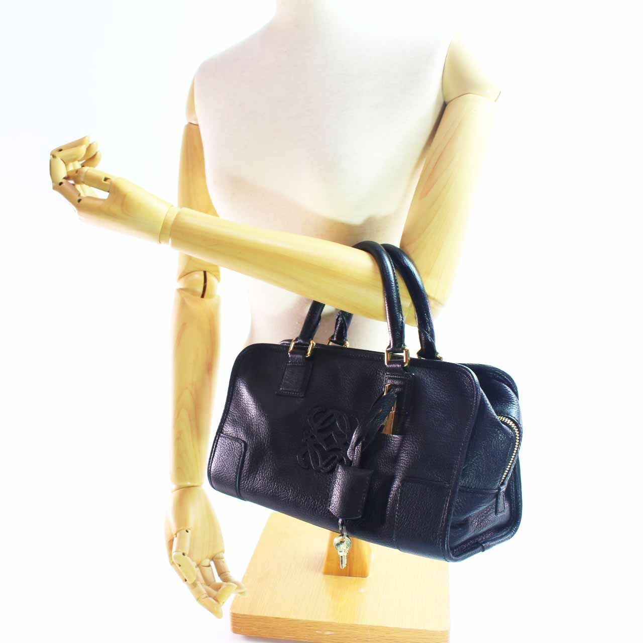 LOEWE ロエベ アマソナ28 レザー ハンドバッグ ミニ トート