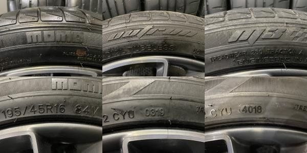MOMO OUTRUN M-3 195/45R16】夏タイヤ【クライスラー ランチア  