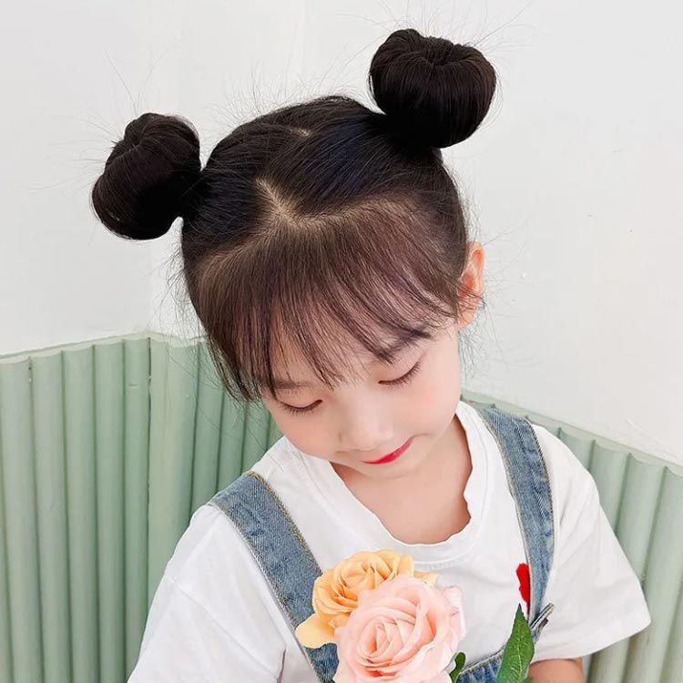 バラ型ヘアアクセサリー ダークブラウン 演ずる
