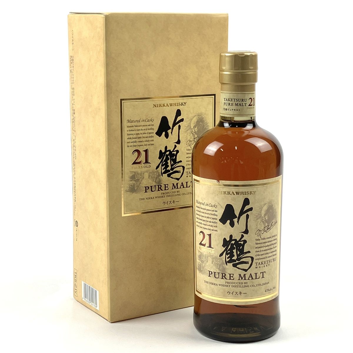 東京都内限定発送】 ニッカ NIKKA 竹鶴 21年 ピュアモルト 700ml 国産