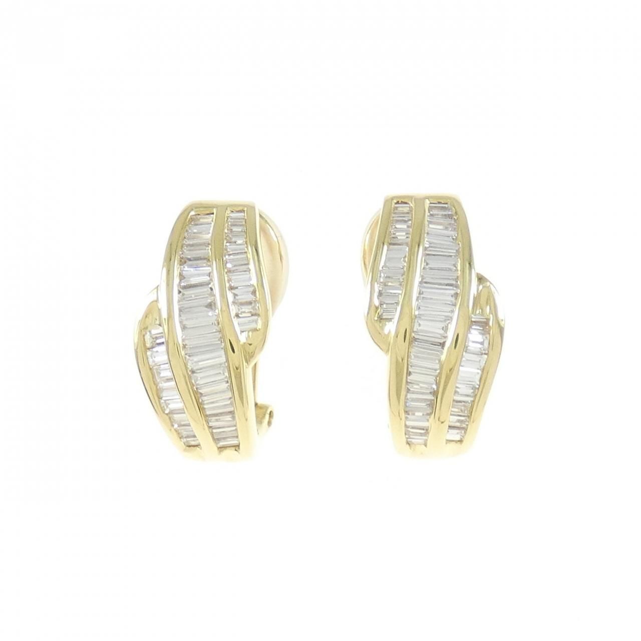 K18YG ダイヤモンド ピアス 1.51CT