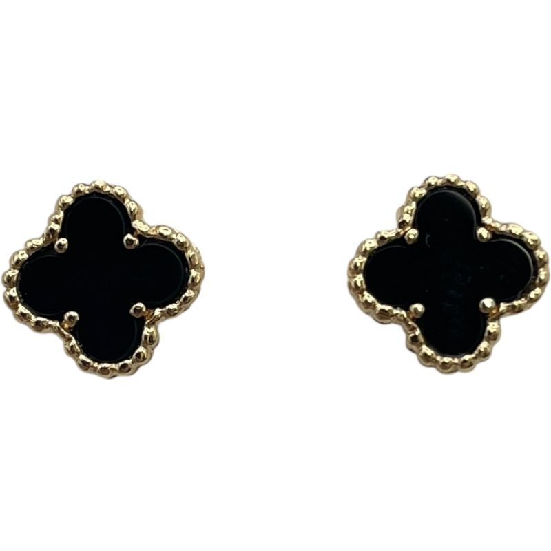 お値下 VanCleef＆Arpels スウィートアルハンブラオニキスYGピアス お値下 VanCleef＆Arpels スウィートアルハンブラオニキスYG