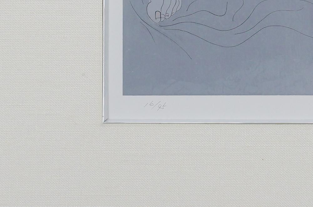 真作】【WISH】加山又造「夏'84」銅版画 直筆サイン ◇裸婦 〇文化勲章