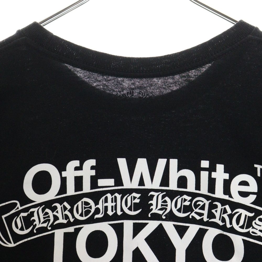 クロムハーツ×オフホワイト　コラボTシャツ　S　黒　東京限定　アメリカ製　美品 CHROME HEARTS クロムハーツ OFF WHITE TOKYO Tee オフホワイト