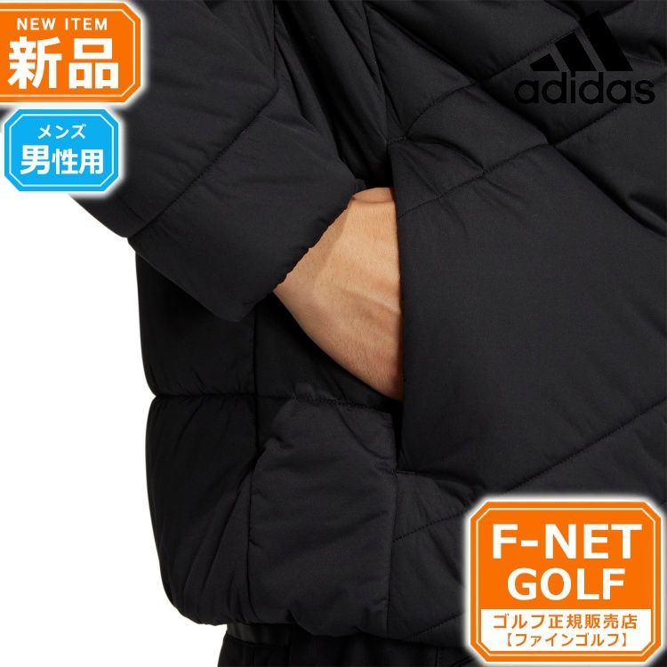 新品 【ブラック】秋 冬 adidas アディダス ゴルフウェア DJ566 ビッグ