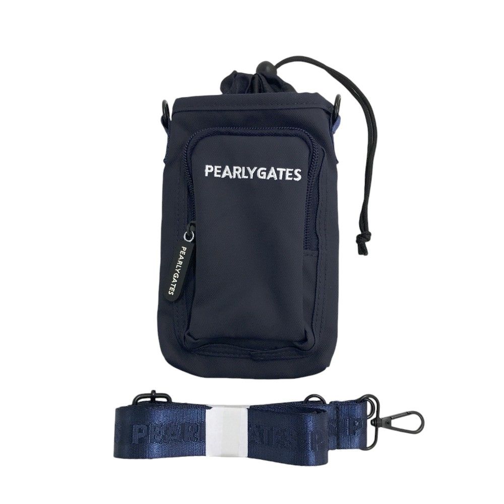 PEARLY GATES ネイビー ポーチ ストラップ付き 新品未使用タグ付