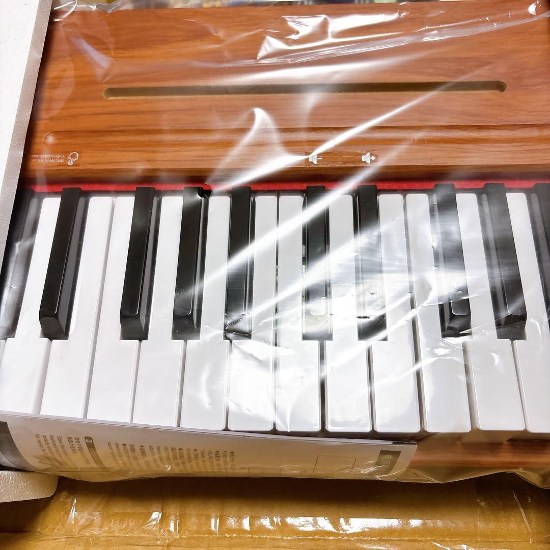  キッズピアノ 37鍵盤 木目調デザイン 電子ピアノ 子ども用 ミニキーボード 音量調整 プレゼントに最適 向け 練習ピアノ おもちゃ インテリアにも映える ピアノ 鍵盤ハーモニカ ピアニカ 鍵盤楽器