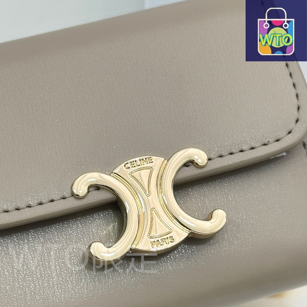 今日WTO】Celine セリーヌ 新しい凱旋門2ピースセット 頭層牛皮