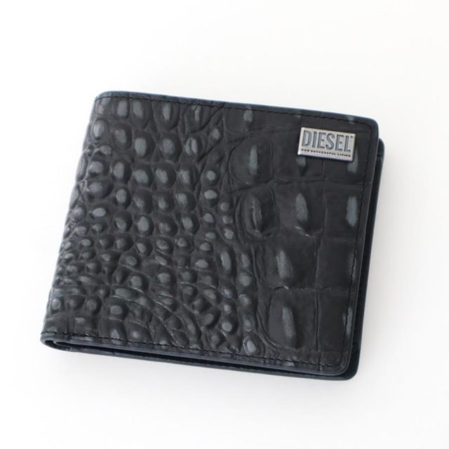 DIESEL ディーゼル 折り財布 ブラウン DIESEL レザー 二つ折り財布 ブラウン diesel コインケース DIESEL 二つ折り財布