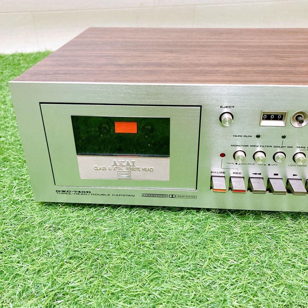 アカイ　赤井電気　GMC-740D ステレオカセット デッキ　オーディオ　動作品 アカイ 赤井電気 GMC-740D ステレオカセット デッキ オーディオ