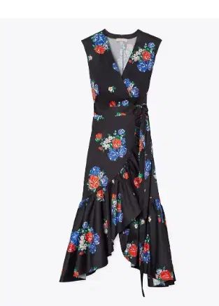 美品✨Tory Burch ワンピース カン ミンギョン 花柄 ラップ ドレス Tory Burch(トリーバーチ) tory burch カン・ミンギョン