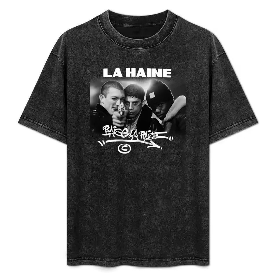 映画 [憎しみ] La Haine ヴィンテージ加工 コットン 半袖 Tシャツ 男女兼用 S～3XL
