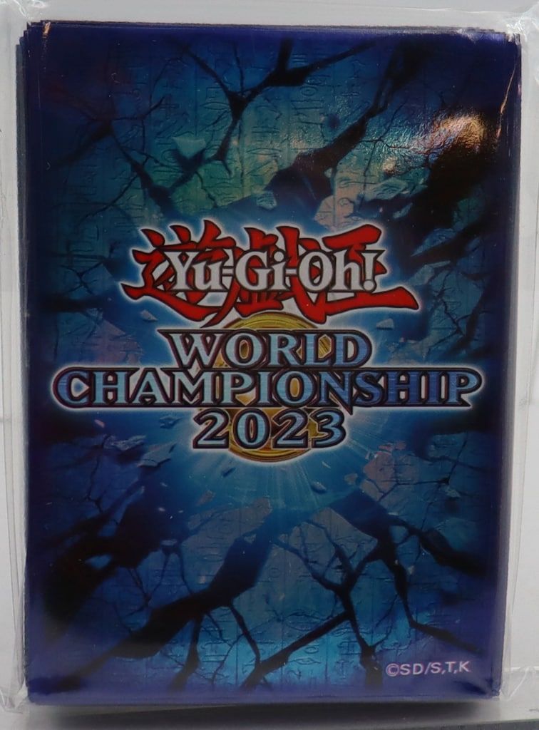 遊戯王　wcs2023　青スリーブ 遊戯王 WCS2023 世界大会 限定 青スリーブ 50枚 - メルカリ