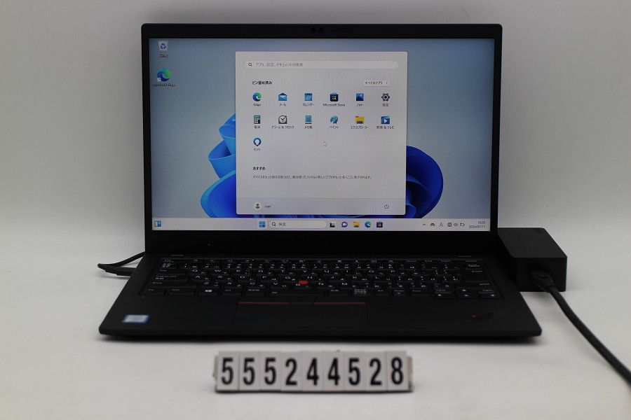 Lenovo ThinkPad X1 Carbon 7th Gen Core i5 8365U 1.6GHz/16GB/256GB(SSD)/14W/FHD(1920x1080) タッチパネル/Win11 【555244528】