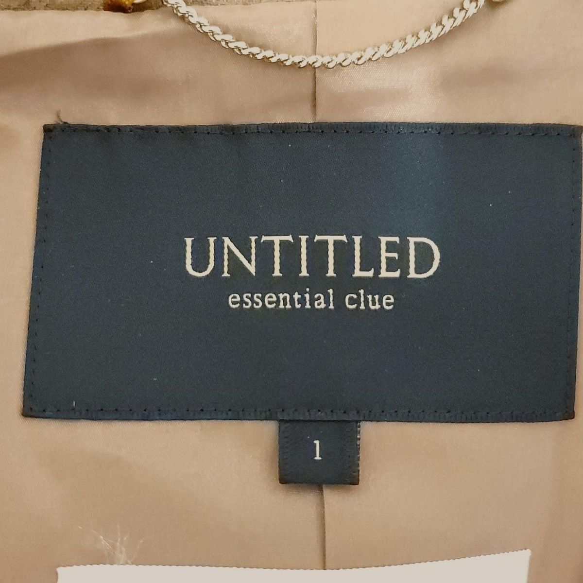 UNTITLED アンタイトル コート サイズ1 S レディース - ブラウン 長袖 ジップアップ 春 秋 GULLKHAN_COM