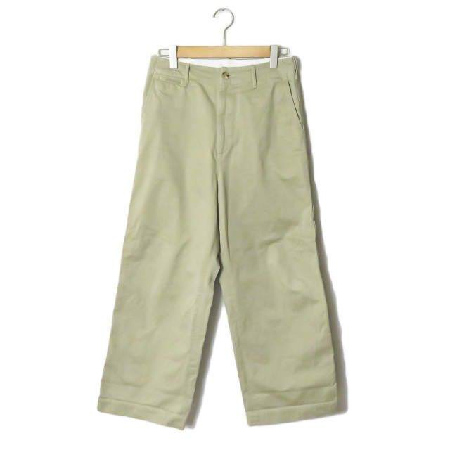 AURALEE オーラリー 日本製 WASHED FINX CHINO WIDE PANTS ウォッシュドフィンクスチノワイドパンツ A7AP01CN  4 LIGHT KHAKI ライトカーキ コットン ボトムス g8939 - メルカリ