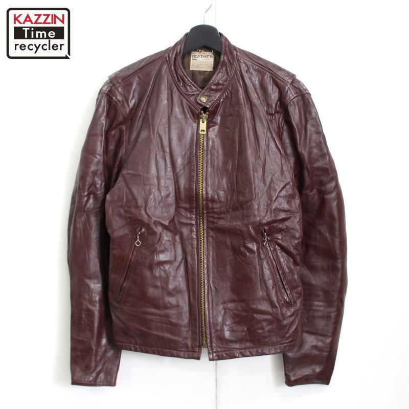 70s VINTAGE THE GENUINE LEATHER 本革 ジャケット 70s vintage THIS GENUINE LEATHER GARMENT レザージャケット
