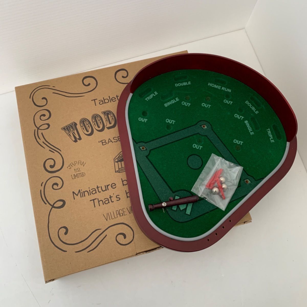 未使用 WOOD GAME ウッドゲーム ベースボール 卓上用 野球ゲーム 野球