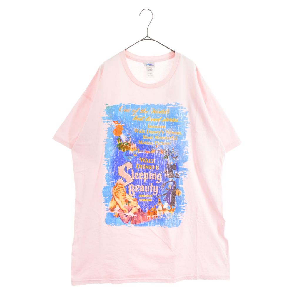 VINTAGE (ヴィンテージ) 00s Disney Sleeping beauty ディズニー プリント 眠れる森の美女 半袖Tシャツ カットソー ピンク