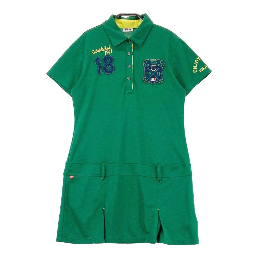 FILA GOLF レディースワンピース L グリーン フィラゴルフ レディースL