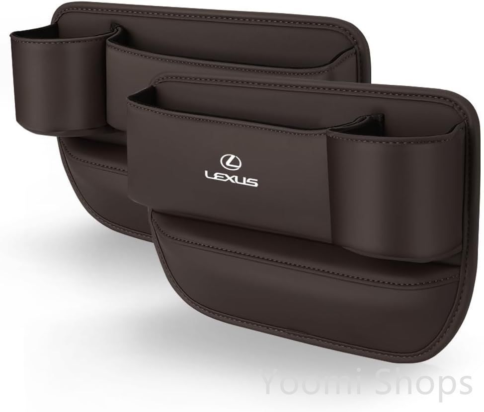 レクサス シート隙間収納 シートサイドポケット 車 サイド収納ボックス RX LX CT EX HS NX ES LX LC GS IS LS ドリンクホルダー 車内 収納ケース 小物入れ付き xzdsufg