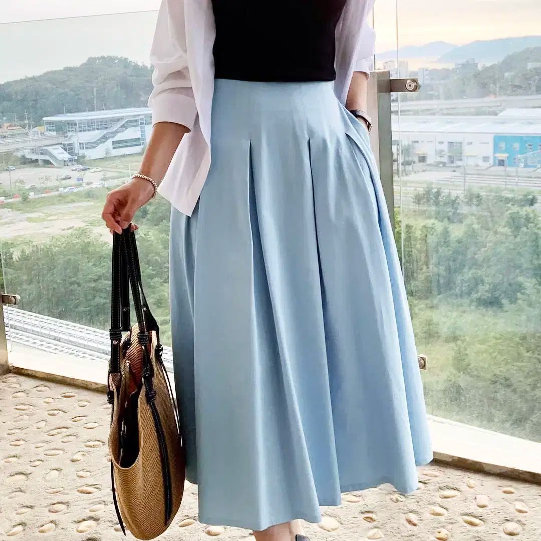 ルヘ LEHYE アリア プリーツスカート 55-66