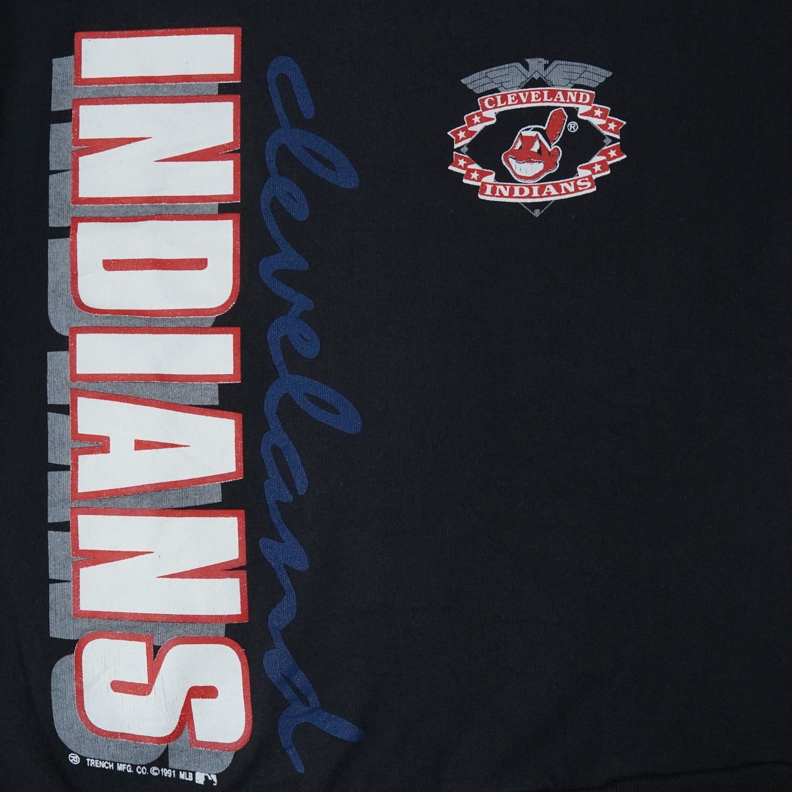 MLB インディアンス スウェット M ブラック 90s USA製 1991年製