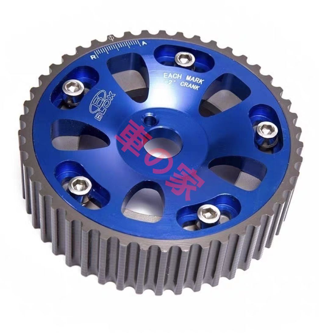 2個セット トヨタ 3S-GTE 3SGTE用 シャフトギア カムスライドプーリー カムギア 軽量ハイカム セリカ MR2 ブルー