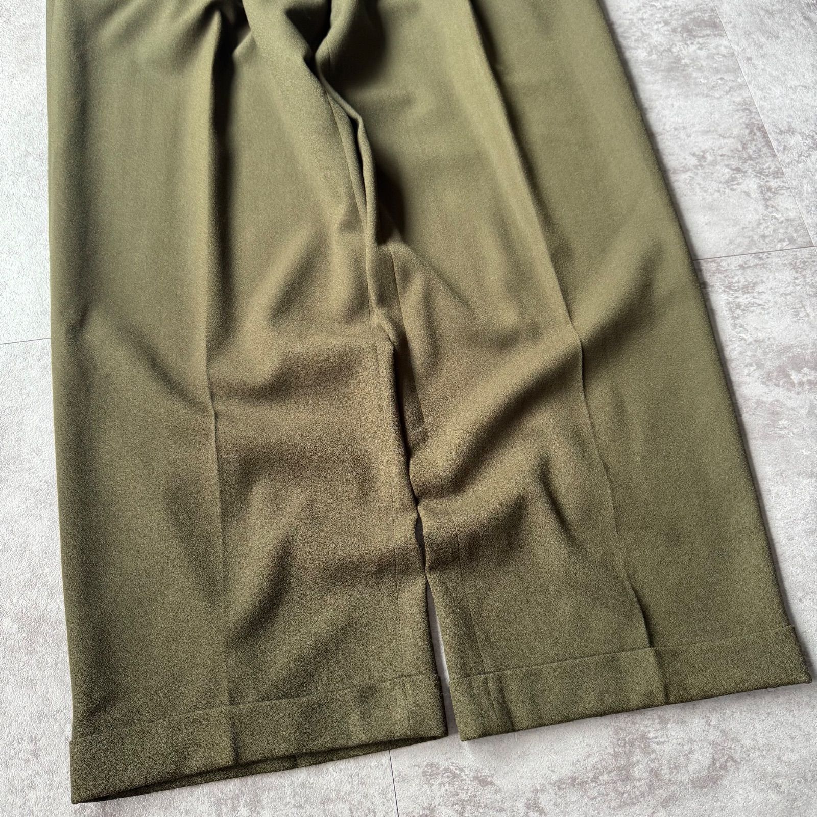 90s USA製 VINTAGE 3タックワイドスラックス 36/30 相当 90s USA製 VINTAGE 3タックワイドスラックス 36/30 相当 セール