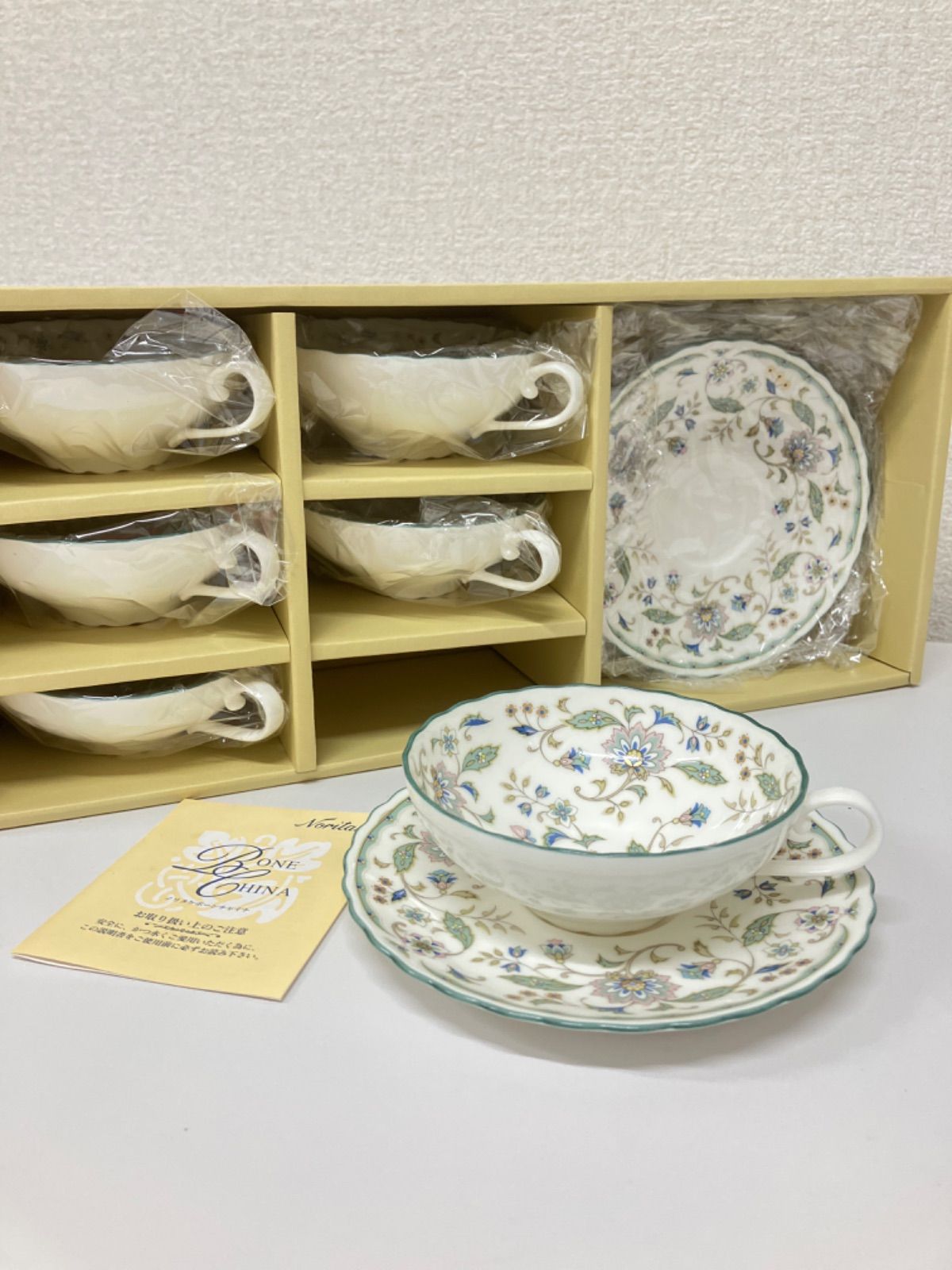 ノリタケ カリフパレス 6客セット カップ＆ソーサー 未使用】Noritake ノリタケ カリフパレス カップ&ソーサー 6客