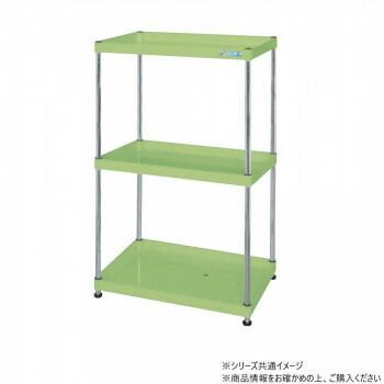 サカエ CSパールワゴン固定タイプ 樹脂製 グリーン CSPN-90123