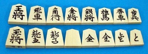 囲碁ラボオリジナル鈴つき根付1個つき 新桂７号折将棋盤と山形天童の正式書体白椿上彫駒