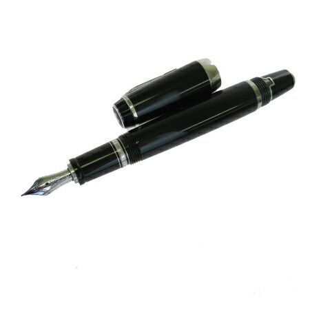モンブラン MONTBLANC ボエム 万年筆 ブラック シルバー プラスチック メタル ペン先 14K 66EM806